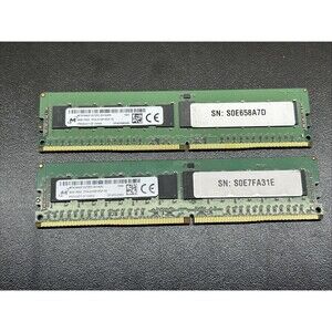 Micron 16 GB DDR4 RAM (2 x 8GB) MTA18ASF1G72PZ-2G1 2133MHz - Tested